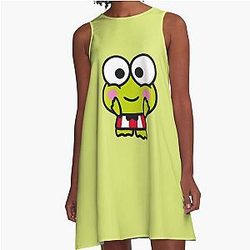 Jump into Joy with Keroppi A-Line Dress