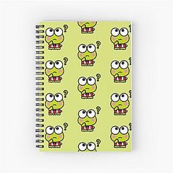 Why Is Keroppi Confused Spiral Notebook