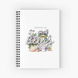 Keroppi Sticker, Flower Stickers Spiral Notebook