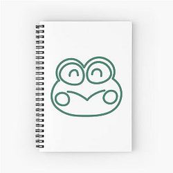 Simple Green Keroppi Spiral Notebook
