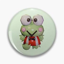 Cute 3d low poly render sticker Pin