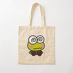 When Keroppi Gets Dizzy Cotton Tote Bag