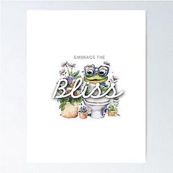 Keroppi Sticker, Flower Stickers Poster