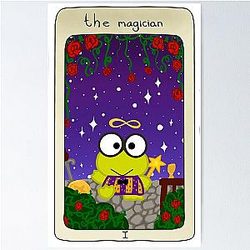 Sanrio Tarot The Magician Keroppi Poster