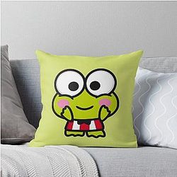 Jump to Joy with Keroppi Throw Pillow