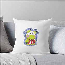 When Pagans Keroppi Sticker Throw Pillow