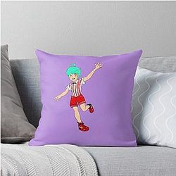 Human anime boy Throw Pillow
