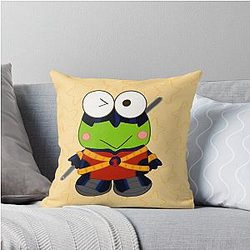 Keroppi Robin with Stars Throw Pillow