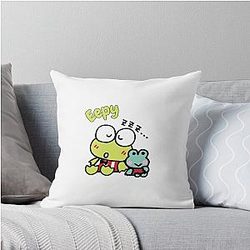Keroppi Throw Pillow