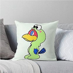 Keroppi Baby Jayhawk Throw Pillow