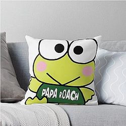Keroppi paparac shirt Throw Pillow
