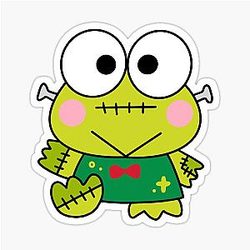 Frankenstein Keroppi Sticker