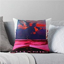 titanic a keroppi love story throw pillow