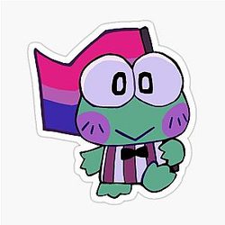 Bisexual Pride Keroppi Sticker