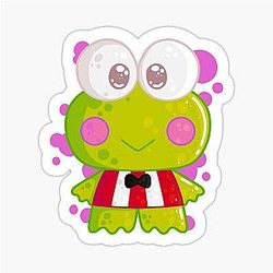Keroppi Colorsplash Sticker