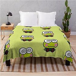 When Keroppi Gets Dizzy Throw Blanket