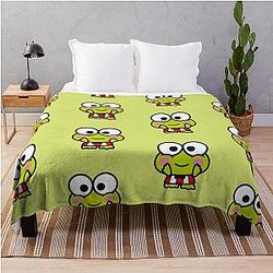 Jump into Joy with Keroppi Throw Blanket