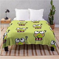 Why Is Keroppi Confused? Throw Blanket