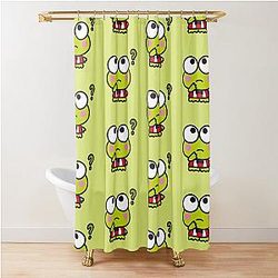 Why Is Keroppi Confused Shower Curtain
