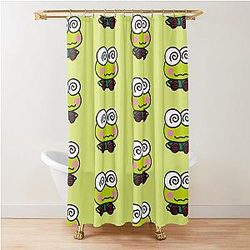 When Keroppi Gets Dizzy Shower Curtain