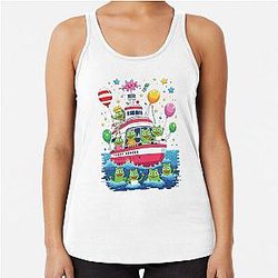 Keroppi Vacation Racerback Tank Top