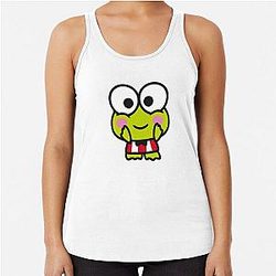 Jump into Joy with Keroppi Racerback Tank Top