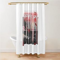 Keshi Vibe Self-Edited Graphic Tee Shower Curtain