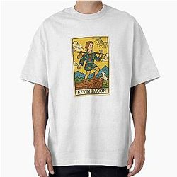 Kevin Bacon Tarot Card Oversized T-Shirt