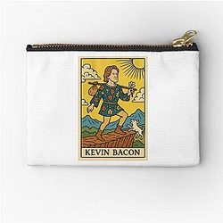 Kevin Bacon Tarot card meme prank Zipper Pouch