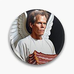 Angel Kevin Bacon Meme Pin