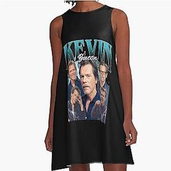 Kevin Bacon Vintage Iconic Actor A-Line Dress