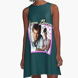 80s Kevin Bacon A-Line Dress