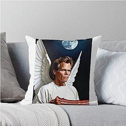 Angel Kevin Bacon Meme Throw Pillow