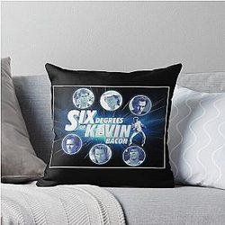 Six Degrees of Kevin Bacon Throw Pillow