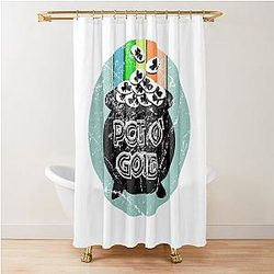 Kevin Bacon - Pot Gold - Message from the Devil Shower Curtain