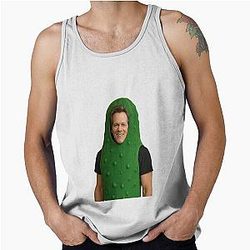Pickle Kevin Bacon pickles cucumber birthday funny christmas tank top