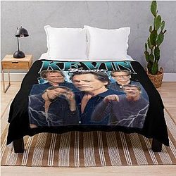 Kevin Bacon Vintage Iconic Actor Throw Blanket