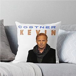 Dances with Wolves: A Tribute to Kevin Costner's Iconic Role Throw Pillow