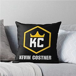 Dances with Wolves: A Tribute to Kevin Costner's Iconic Roles Throw Pillow Cover
