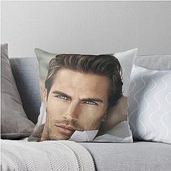 Young Kevin Costner Throw Pillow