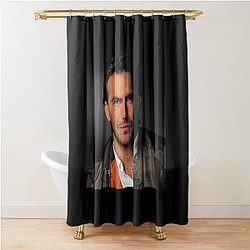 Kevin Costner Portrait Movie Actor Cinema Star Hollywood Shower Curtain