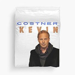 Dances with Wolves: A Tribute to Kevin Costners Iconic Roles Duvet Cover model