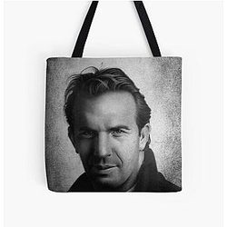 KEVIN COSTNER & All Over Print Tote Bag