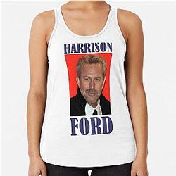 Kevin Costner Harrison Ford Racer Tank Top