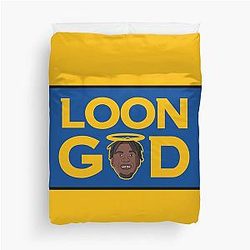 Kevon Looney - Loon God GSW Basketball Duvet Cover