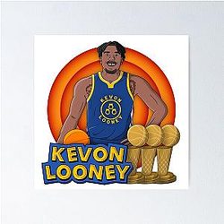 Kevon Looney Golden State Basketball Poster