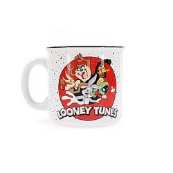 Silver Buffalo Warner Bros Looney Tunes Ceramic Camper Mug Large Coffee Cup Holds 20 Ounces