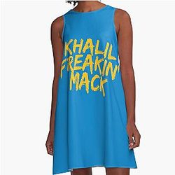 Khalil Mack, Los Angeles Chargers, A-Line Dress