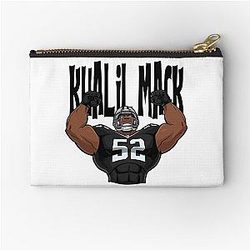 Cartoon Khalil Mack Zipper Pouch