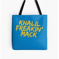 Khalil Mack, Los Angeles Chargers, Khalil Mack All Over Print Tote Bag